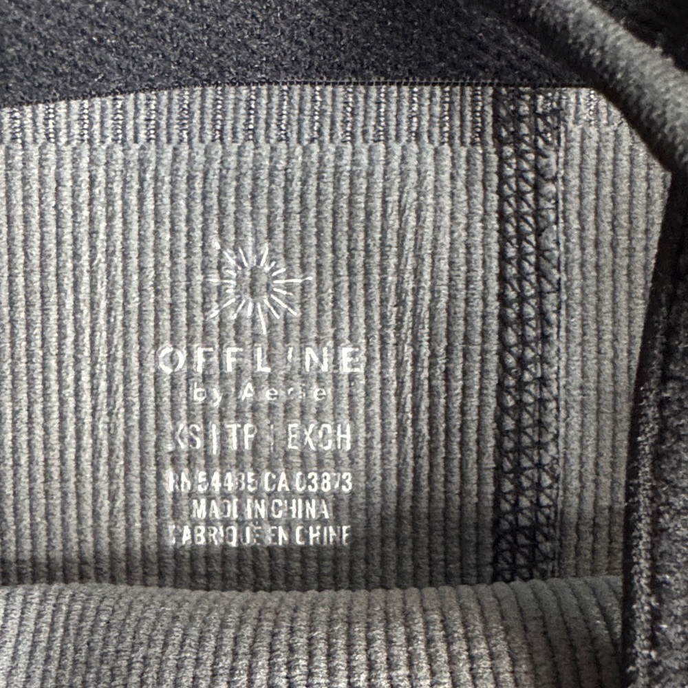 OFFLINE Black Ribbed Authletic Jumpsuit - Picture 2 of 4
